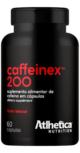 Caffeinex 200mg - 60 Cápsulas - Atlhetica Nutrition Sabor Sem sabor