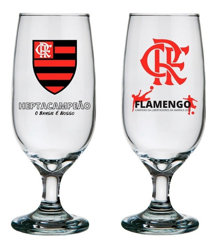 Taça Cerveja Floripa 300ml Flamengo - Allmix (2 Unidades)