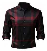 Comprar Camisas De Vestir De Seda Para Hombre, Camisas A Cuadros Cas