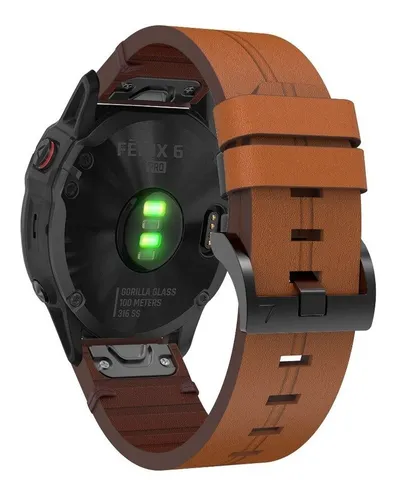Correa Cuero Para Garmin Fénix Tactix D2 Forerunne 22mm 26mm
