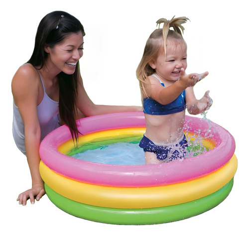 Piscina Inflable Infantil Para Bebé Resistente Pileta Aros