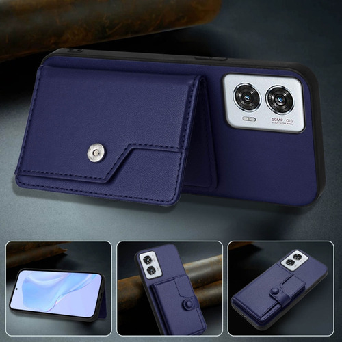Compatible Funda Rfid Con Bolsa De Tarjetas For Motorola Edge 50 Pro P