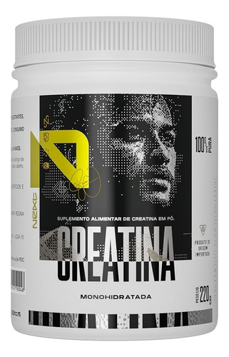 Creatina Pote - Monohidratada - 100% Pura - Next10 Sabor Sem
