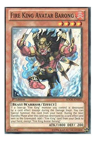 Yu-gi-oh! - Rey De Fuego Avatar Barong (sdok-en002) -