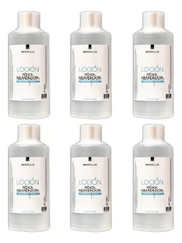 6 Loción Ablandadora Pédica - Biobellus 1 Litro C/u