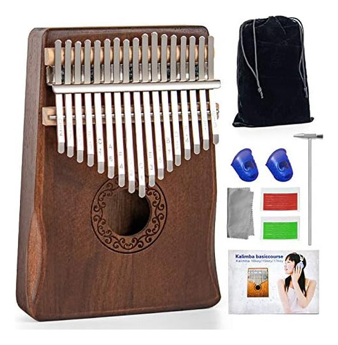 Kalimba Thumb Piano 17 Keys - Piano Portátil De Fácil...