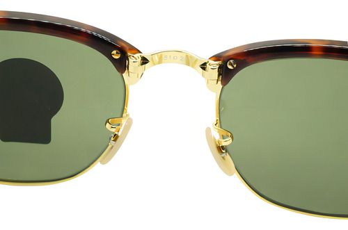 Ray Ban Rb2176 990 Clubmaster Folding Negro G-15 Carey Color Negro/cafe