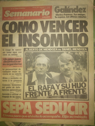 Revista * Semanario * Año 1980 Polemica En El Bar, Calabro