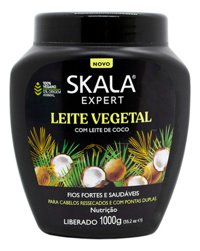 Baño De Crema Skala Leite Vegetal Hidratacion X 1 Kilo