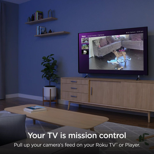 Cámara Seguridad Vigilancia Interiores Roku 1080p
