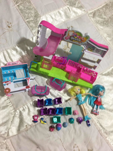 Shopkins Tienda Y Carro De Helados Accesorios Y Figuras Muñe