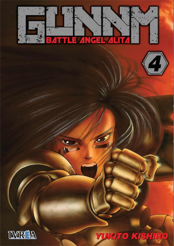 Gunnm (battle Angel Alita) 4, De Yukito Kishiro. Editorial Ivrea, Tapa Blanda En Español