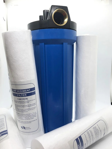 Imagen 3 de 3 de Filtro De Agua Xl Para Tanque De Agua Con 5 Repuestos! 1 Pul