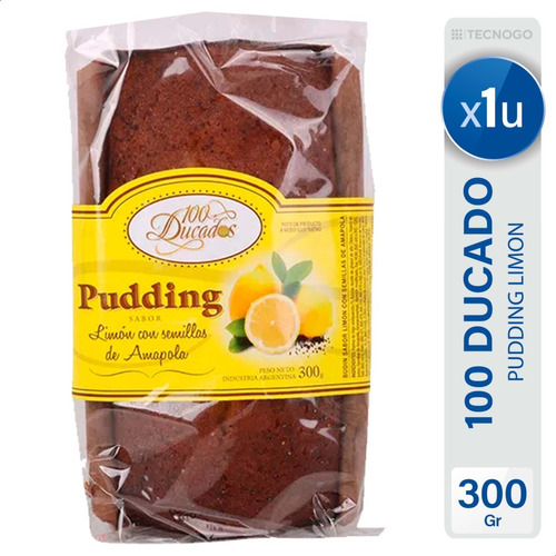 Budin Pudding 100 Ducados Limon Con Semillas De Amapola