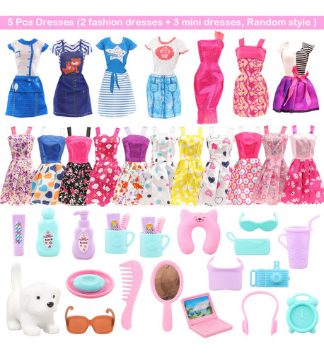 30 Ropa Y Accesorios Para Muñecas De 11.5 Pulgadas