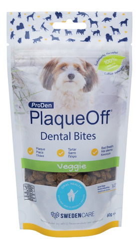 Snack Cuidado Dental Perros Pequeños 60 Grs. - Plaque Off 