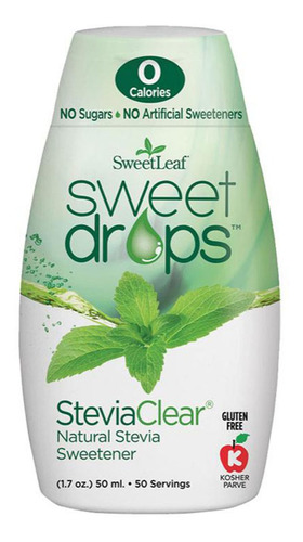 Endulzante Sweet Leaf Natural De Stevia En Gotas 50ml