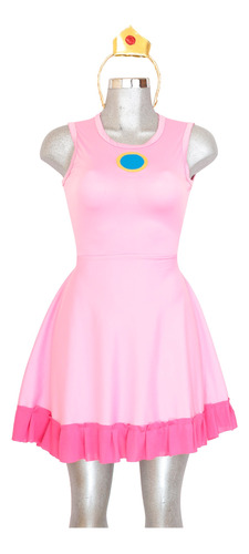 Disfraz Princesa Peach, Vestido De Cosplay. Para Dama Mujer, Mario. Halloween, Bros, Mono, Toad, Bonito, Hermoso, Luigi, Hermoso