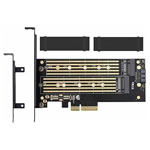 Doble M.2 Adaptador Pcie Para Sata O Pcie Nvme Ssd 5vtlb