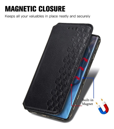Funda Con Patrón De Cuadrícula 3d Para Zte Axon/nubia