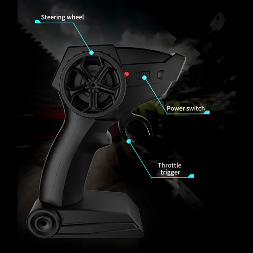 Coche De Deriva Con Control Remoto Y Luces Led, Batería De R