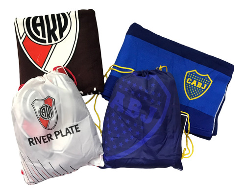 Toallones Playeros Fútbol Con Mochila