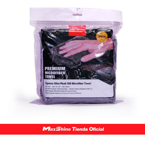 Kit 3 Toallas De Microfibra 500gsm Maxshine