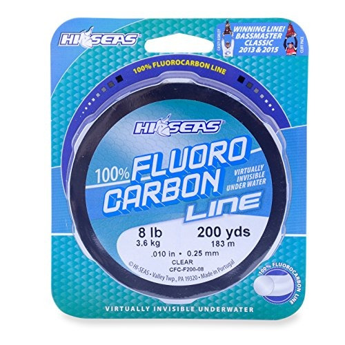 Hi-seas 100% Fluorocarbon Line, Clear, Prueba De 6 Libras, 1