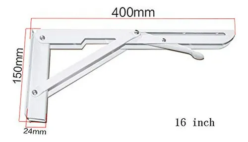 Soporte De Pared Plegable En Ángulo Recto Para Estantes - 2