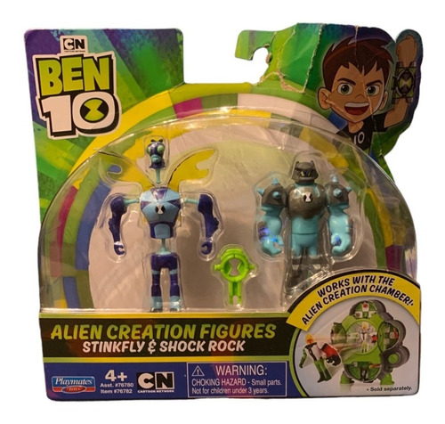 Pack De 2 Figuras De Creación De Ben 10  Caja Maltratada (Reacondicionado)