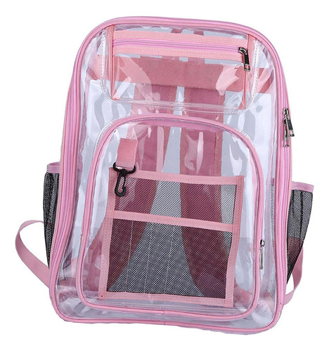 L Mochila Transparente Correa Reforzada De Pvc Resistente Al