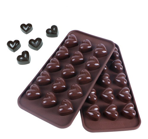 Moldes Dulces De Silicona Chocolate, Molde De 15 Cavida...
