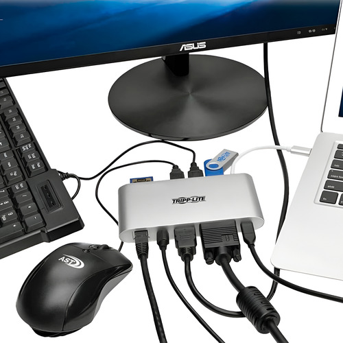 Hub Usb C 11 En 1 Usb 3.0 Hdmi Rj45 Audio Sd/msd Tripplite