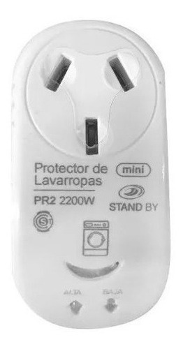 Protector De Tension Stand By Enchufable 2200w P/ Lavarropas