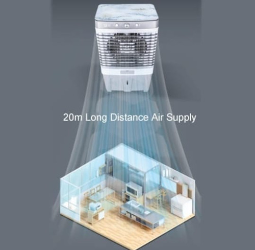 Enfriador Aire Acondicionado De 50lts Zy60 Con Ruedas