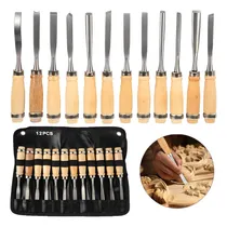 Comprar Juego De Cinceles 12 Piezas Para Tallar Madera Gubia