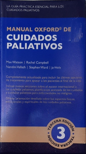 Manual Oxford De Cuidados Paliativos 3ed 2020 Nuevo