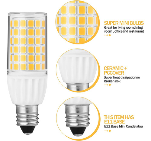 Bombilla Liderado Regulable T4 Jde11 De 120 V, 5 W, 50 W, Eq