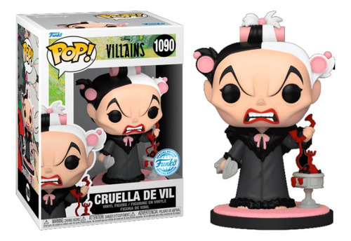 Funko Pop Disney: Villains - Cruella Sosteniendo El Telefono