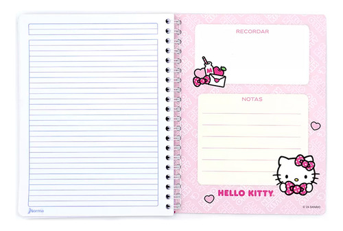 Cuaderno Argollado Profesional Cuadro Chico Hello Kitty