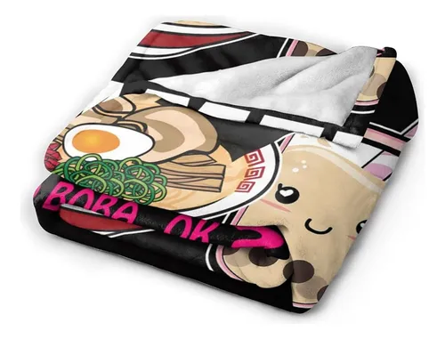 Xcrupyt Franela Súper Suave Ramen Boba Manta Manta Anime Fle