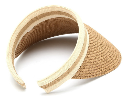Visera Gorra Sombrero Mujer Rafia Playa