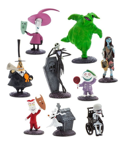 Set Figuras X 9 El Extraño Mundo De Jack (10 Cm) A3347