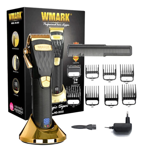 Máquina De Cortar Cabelo Wmark Ng 2032 5 Velocidade Com Base