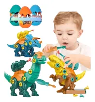 Comprar Pack X 3 Huevos De Dinosaurio Armable Lanza Dardos Juguete