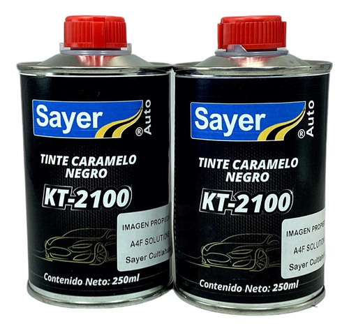 Tinta Caramelo Sayer Automotriz 9 Tonos 2 Piezas 