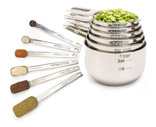 Simplemente Gourmet Measuring Cups And Spoons U4a2r