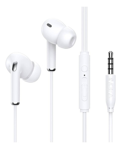 Audífonos 1hora Aut123 Alámbrico 3.5 Mm Blanco