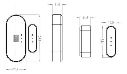 Sensor Abertura Porta E Janela Weg Zigbee Inteligente Alexa