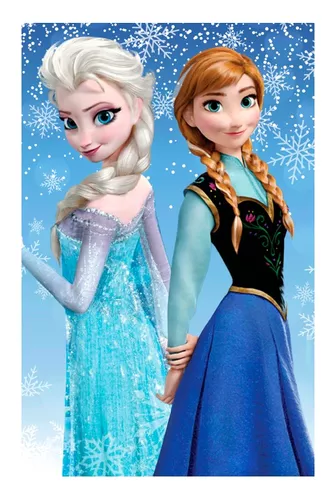 Fondo De Tela Princesa Elsa Y Anna Frozen Decoración Candy